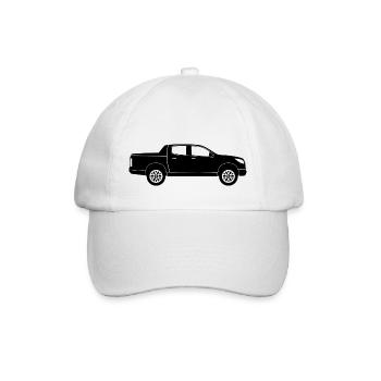 Pick-up Truck - Baseballkappe - Weiß/Weiß - Vorne