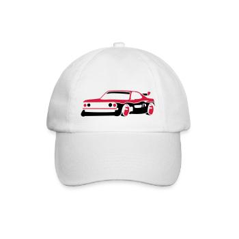 Car racing sports car tuning car - Baseball Cap - white/white - Front