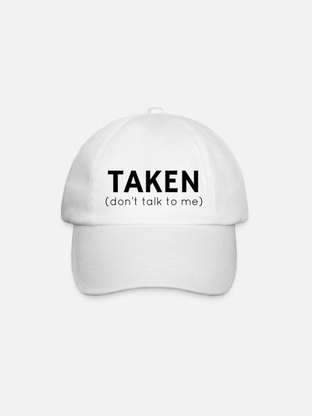 Taken - Don't Talk To Me - Baseball Cap - white/white