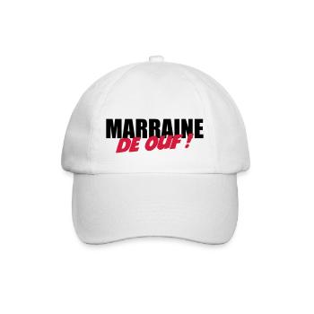 Marraine de ouf ! - Casquette classique - blanc/blanc - Devant