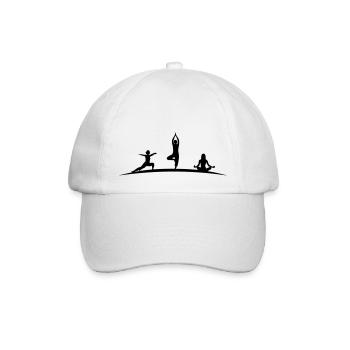 Frauen Yoga - Baseballkappe - Weiß/Weiß - Vorne