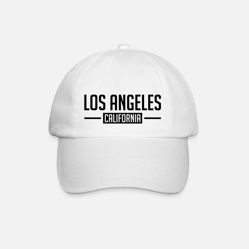 los_angeles_cali_hu1 - Baseballkappe - Weiß/Weiß