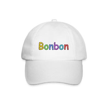 Candy lettrage en coloré - Casquette classique - blanc/blanc - Devant