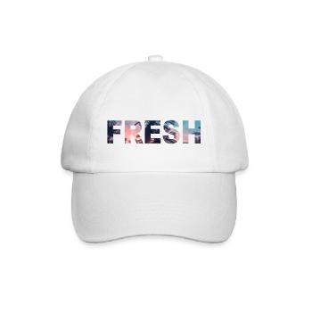 FRESH Fresh summer font - Baseball Cap - white/white - Front