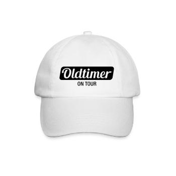 oldtimer_on_tour_f1 - Baseballkappe - Weiß/Weiß - Vorne