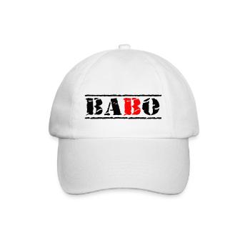 stempel babo noir rouge - Casquette classique - blanc/blanc - Devant