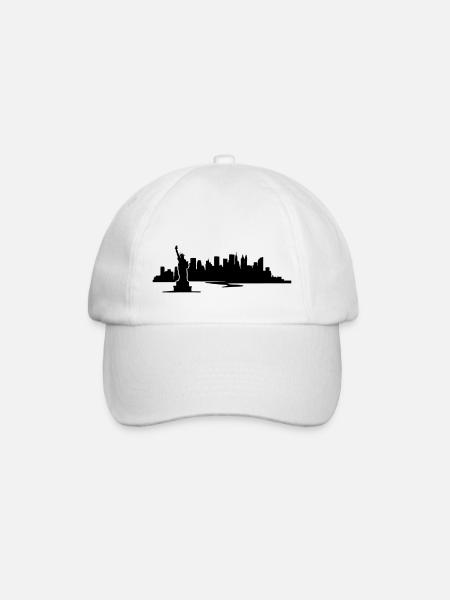 New York Skyline - United States - Casquette classique - blanc/blanc