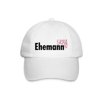 Sexy Ehemann - Baseballkappe - Weiß/Weiß - Vorne