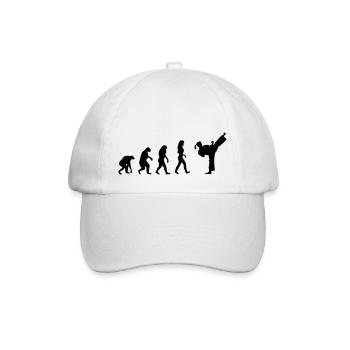 fight evolution frauen - Baseballkappe - Weiß/Weiß - Vorne