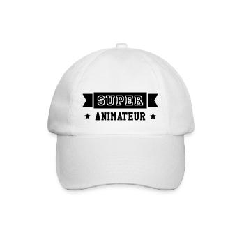 Animateur / Animatrice / Animation / Vacances - Casquette classique - blanc/blanc - Devant