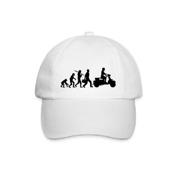 cool vehicle engine evolution electric reel - Baseball Cap - white/white - Front