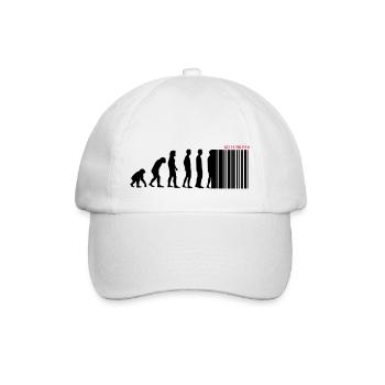 DARWIN - EVOLUTION SOCIETE - CODE BARRE - Casquette classique - blanc/blanc - Devant