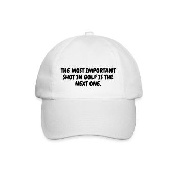Golf - Sport - Golfer - Club - Green - Game - Play - Casquette classique - blanc/blanc - Devant