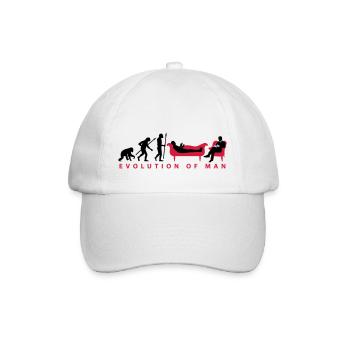evolution_therapeut_psychologe_11_2016_c - Baseballkappe - Weiß/Weiß - Vorne