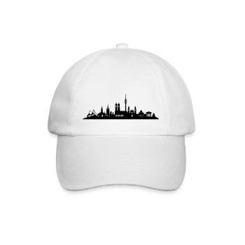 Skyline München - Baseballkappe - Weiß/Weiß - Vorne