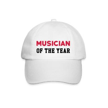 Musik / Musiker / Music / Musician - Baseballkappe - Weiß/Weiß - Vorne