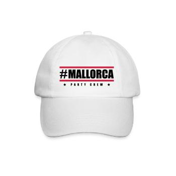 mallorca party crew design - Baseballkappe - Weiß/Weiß - Vorne