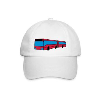 Bus - Baseballkappe - Weiß/Weiß - Vorne