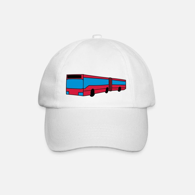 Bus - Baseballkappe - Weiß/Weiß
