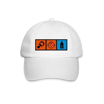 puéricultrice / puériculture / enfant / bébé - Casquette classique - blanc/blanc - Devant