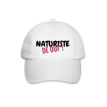 Naturisme / Naturiste / Nudisme / Nudiste - Casquette classique - blanc/blanc - Devant