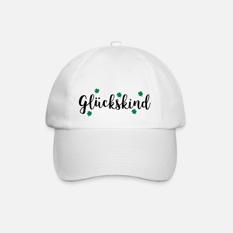 GLU CKSKIND - Baseballkappe - Weiß/Weiß