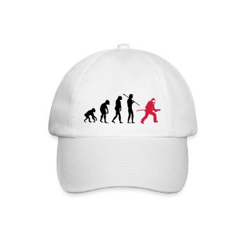 feuerwehr_evolution_02 - Baseballkappe - Weiß/Weiß - Vorne