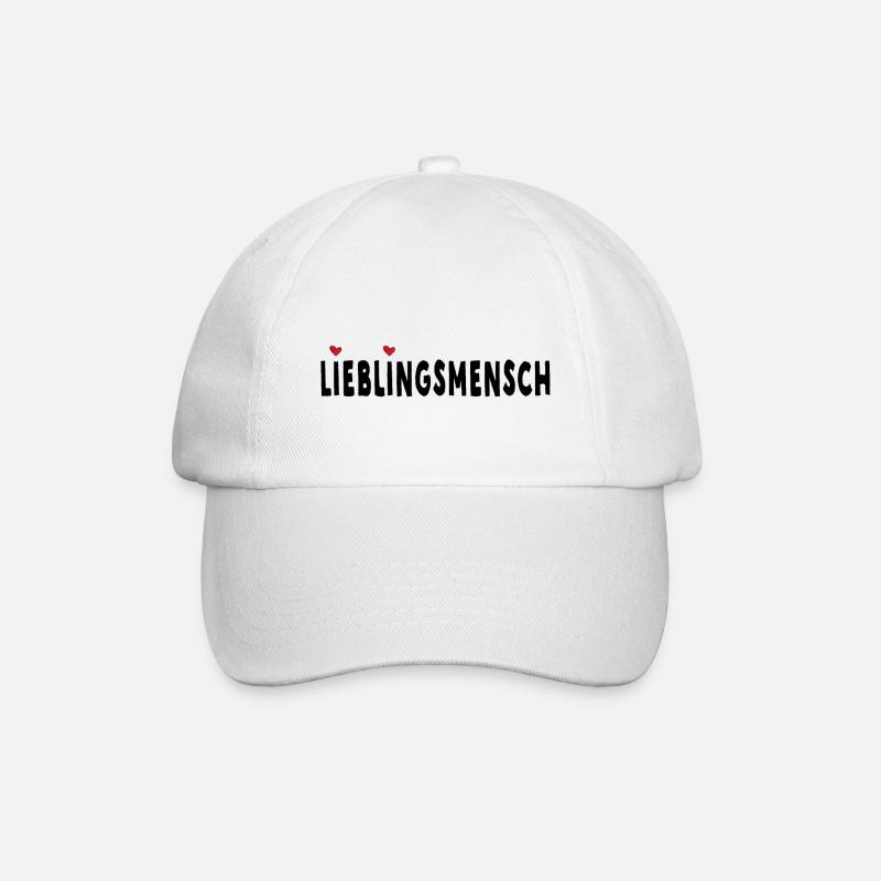 Lieblingsmensch - Baseballkappe - Weiß/Weiß