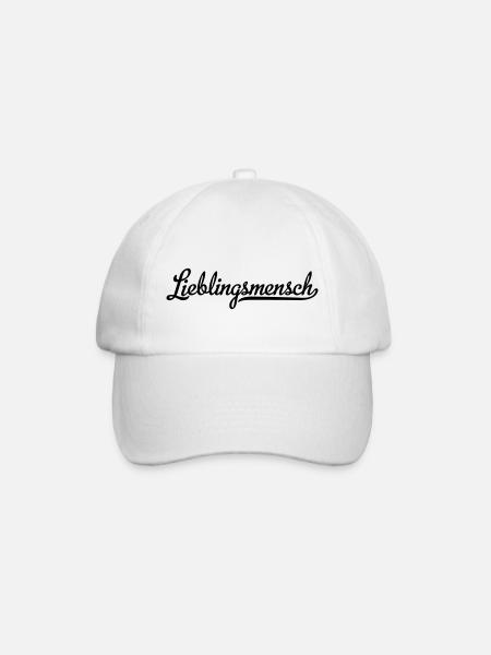 Lieblingsmensch - Baseballkappe - Weiß/Weiß