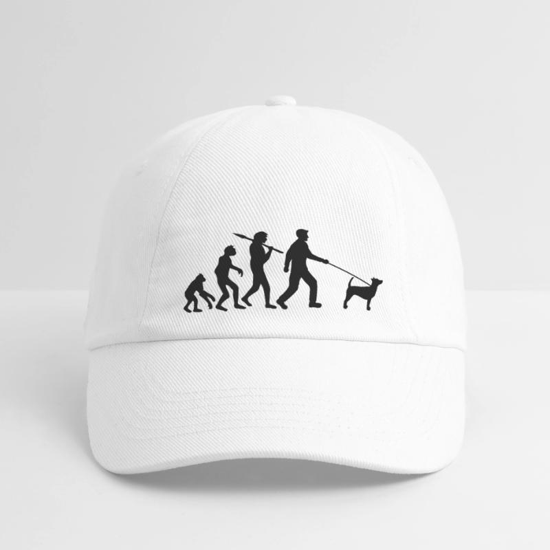 Evolution go for a walk dog stone age development C Baseball Cap