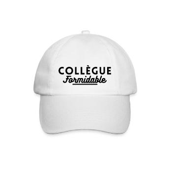 collègue formidable. cadeau pour collègue - Casquette classique - blanc/blanc - Devant