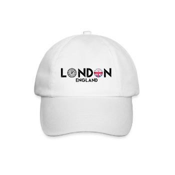 London, London England, London t shirts, england - Baseball Cap - white/white - Front