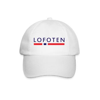 Lofoten Norden Geschenk Skandinavische Länder - Baseballkappe - Weiß/Weiß - Vorne