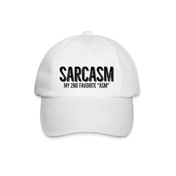 Sarcasme Mon 2ème favori - Casquette classique - blanc/blanc - Devant