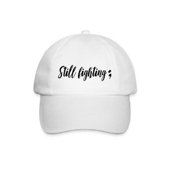 Still fighting - Baseballkappe - Weiß/Weiß - Vorne