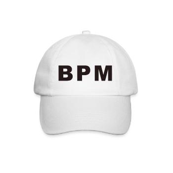 BPM électronique musique - Casquette classique - blanc/blanc - Devant