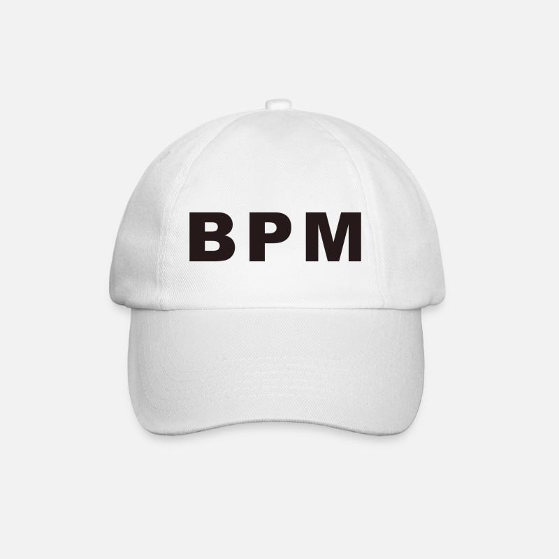 BPM elektronische Musik - Baseballkappe - Weiß/Weiß