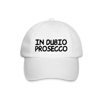 in dubio prosecco - Baseballkappe - Weiß/Weiß - Vorne