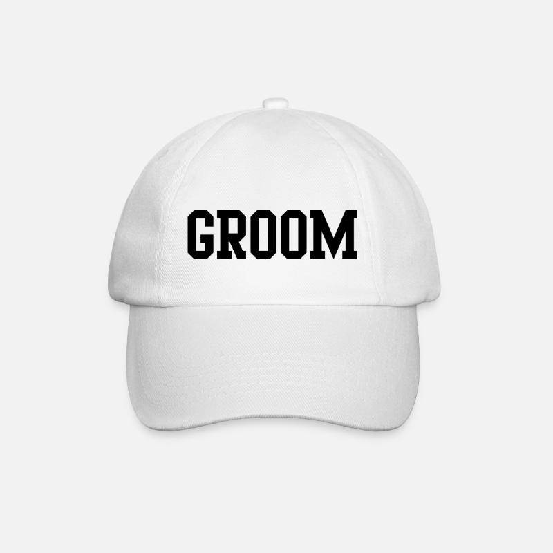 Groom - Baseballkappe - Weiß/Weiß