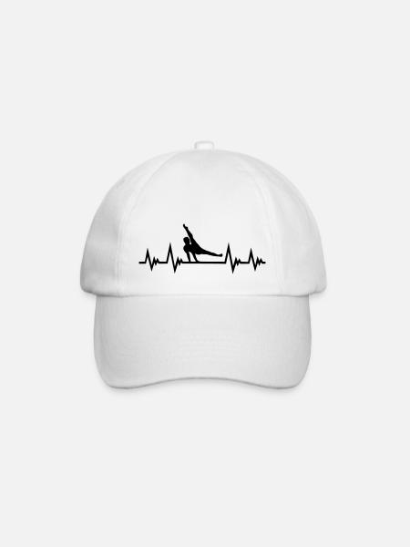 Turnen ECG battement de cœur, Turner Puls - Casquette classique - blanc/blanc