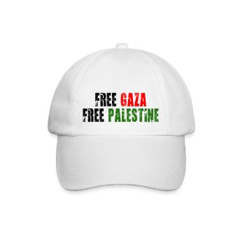Gaza libre Palestine libre - Casquette classique - blanc/blanc - Devant
