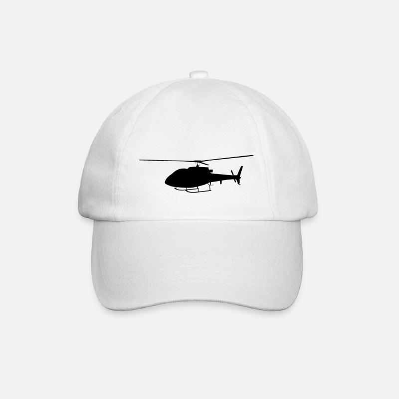 Helicopters, helicopters - Baseball Cap - white/white