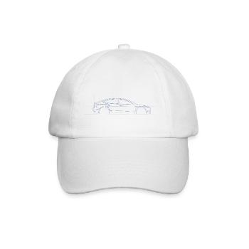 Elektrisch - E Auto - M3 - Baseballkappe - Weiß/Weiß - Vorne