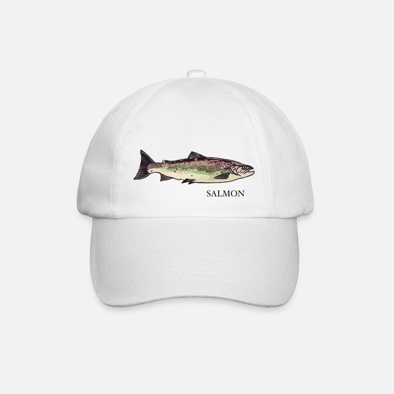 Salmon/ Saumon - Casquette classique - blanc/blanc