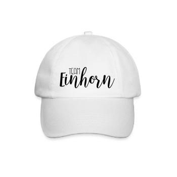 Team Einhorn - Baseballkappe - Weiß/Weiß - Vorne