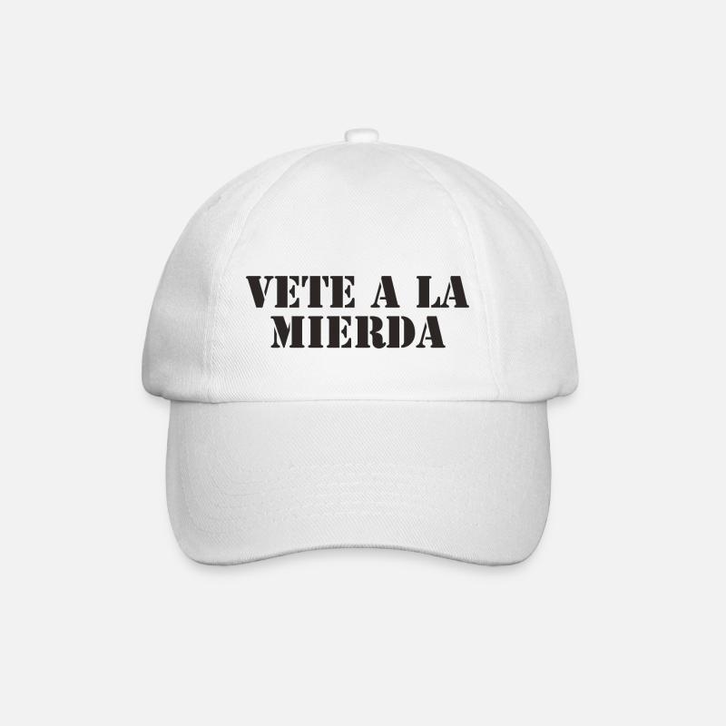 Spanish Saying Spanish Language - Baseball Cap - white/white