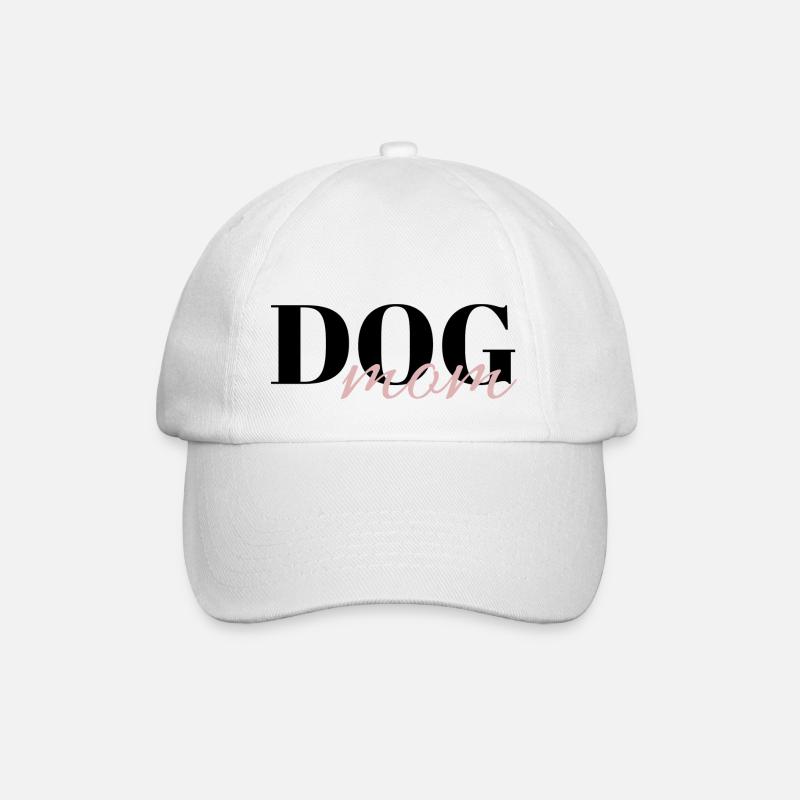 Dogmom - Baseballkappe - Weiß/Weiß