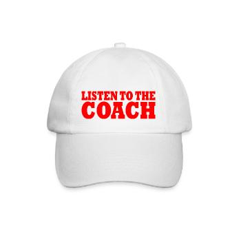 Coach - Baseballkappe - Weiß/Weiß - Vorne