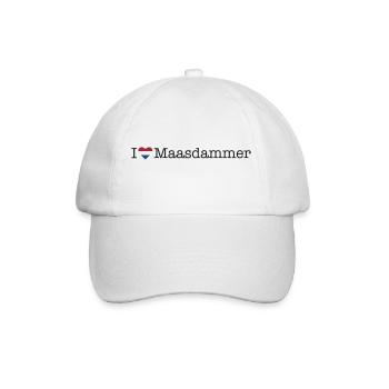 I love Maasdammer - Baseball Cap - white/white - Front