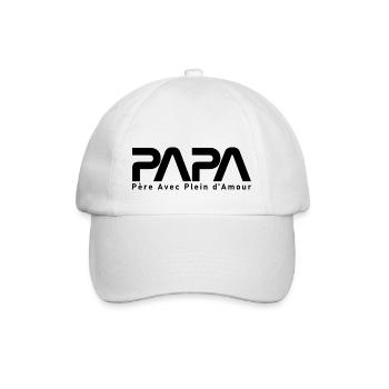 PAPA astronaute - Casquette classique - blanc/blanc - Devant